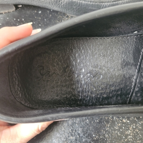 Sandrino Black Leather Horse Bit Loafers - Picture 6 of 8